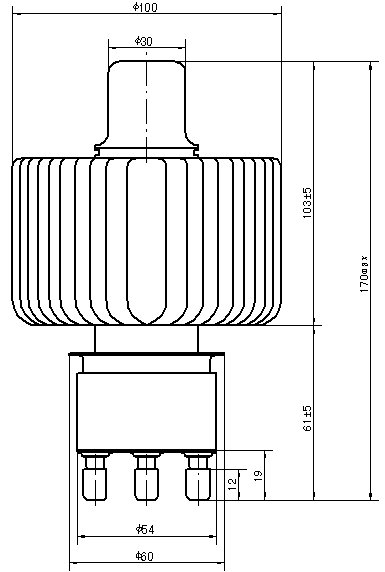 Vacuümelektronenbuis FU3062F Gelijkwaardig aan 7T62R E3062C voor het Verwarmen van 5KW HF