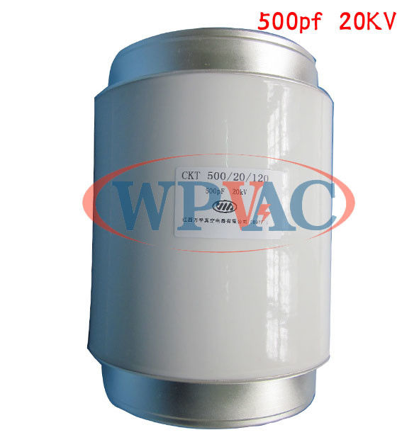 De kleine Grootte bevestigde Ceramische Vacuümcondensator CKT500/20/120 500pf 20KV sparen Ruimte