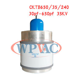 De ceramische Vacuüm Stabiele Prestaties van de Hoogspannings Veranderlijke Condensator 30~650pf 35KV